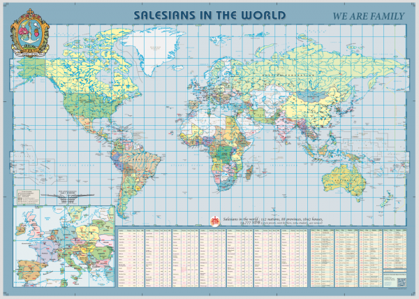 Salesians in the World Map 2017